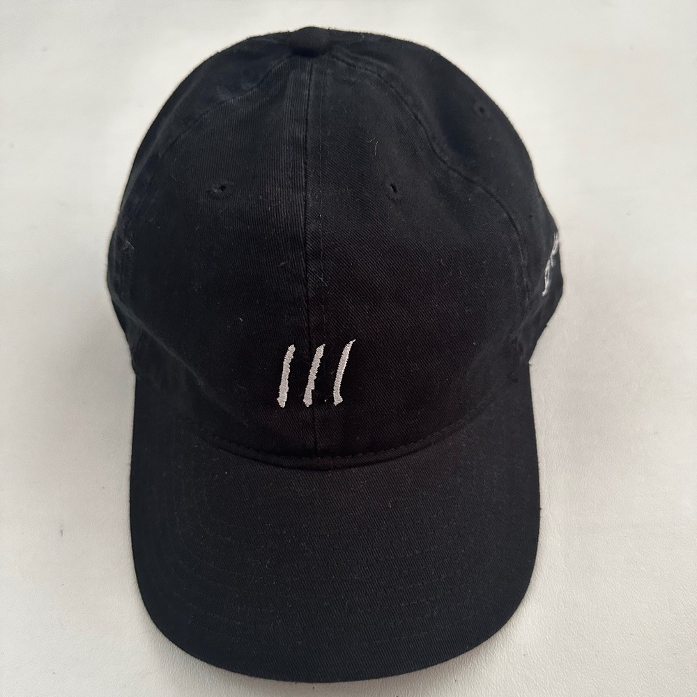 New Banks Embroidered Black Adjustable Baseball Cap Hat One Size